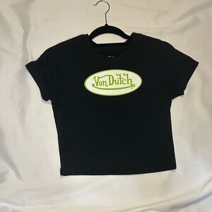 Von Dutch Black and White Tank Top